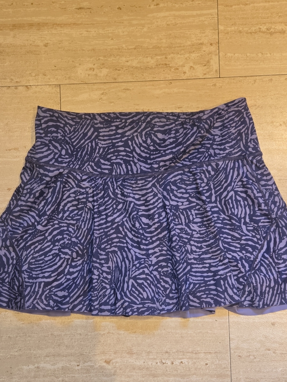 Athleta Ace Printed 13.5" Purple Design Tennis Skort